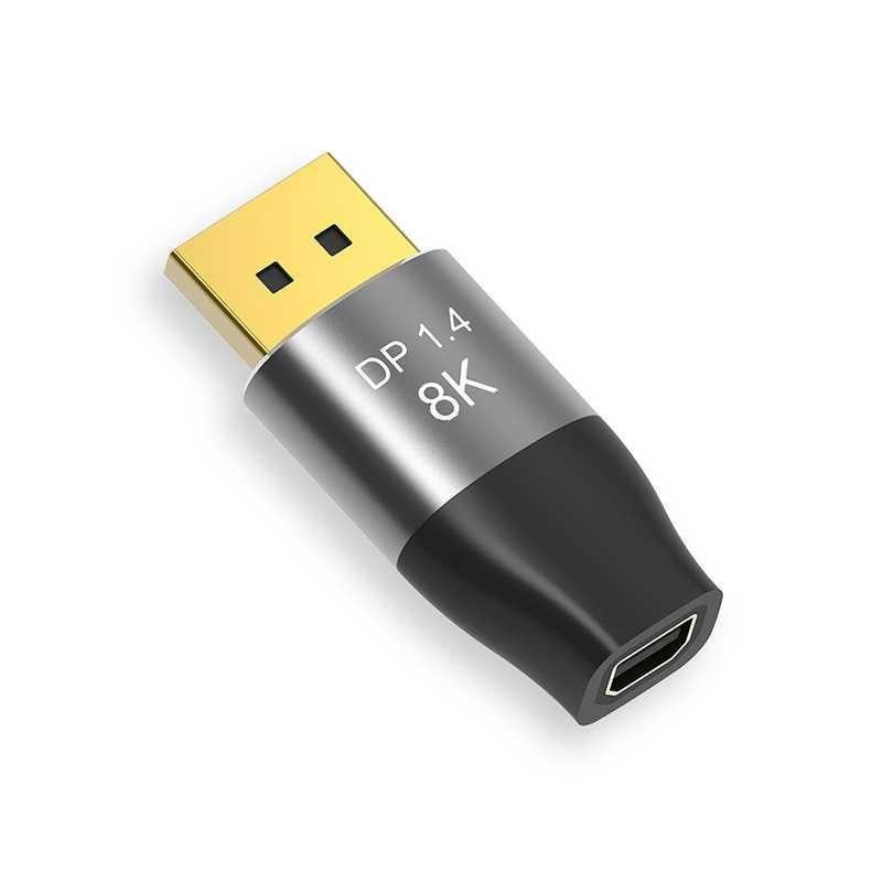 DP1.4 8K DP Male to Mini DP Female Two-Way Mutual Conversion HD Conversion Adapter - Image 1
