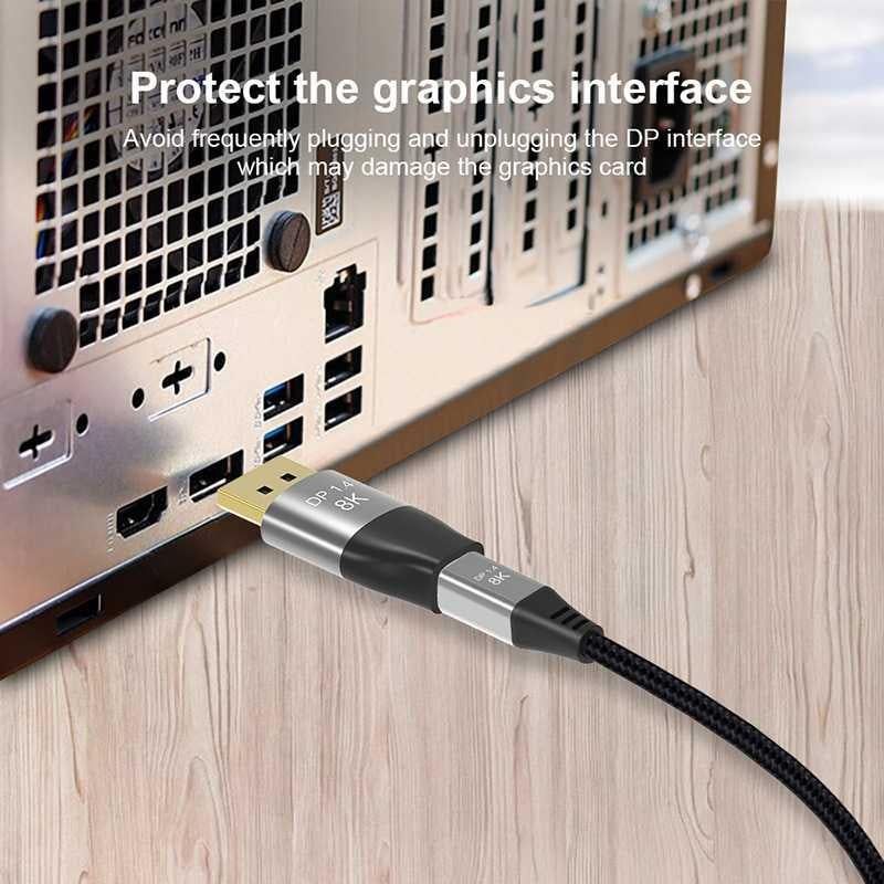 DP1.4 8K DP Male to Mini DP Female Two-Way Mutual Conversion HD Conversion Adapter - Image 5