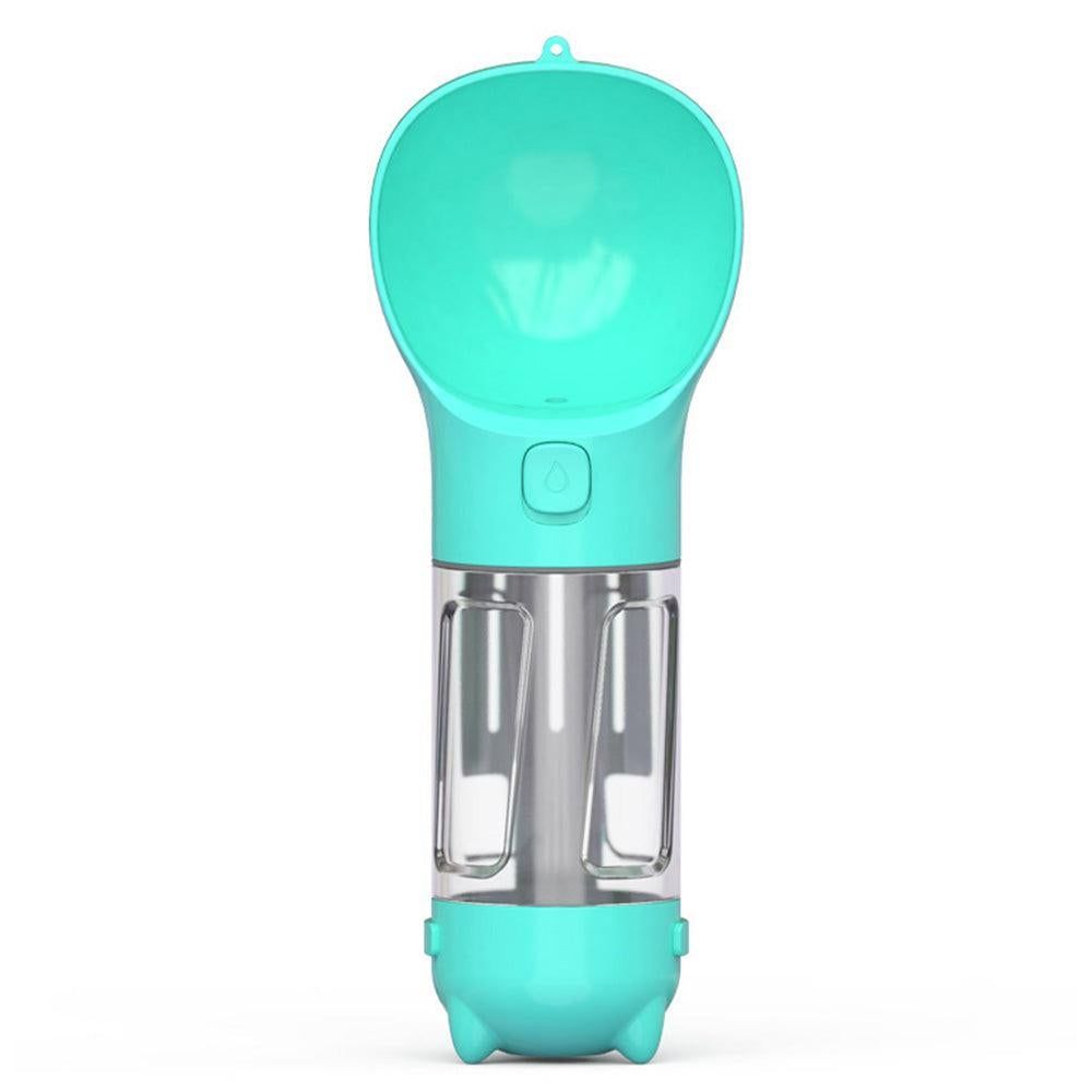 4 in 1 Pet Feeder Dog Cat Puppy Water Bottle Cup Travel Pooper Scooper Outdoor Blue 300ml - Image 4