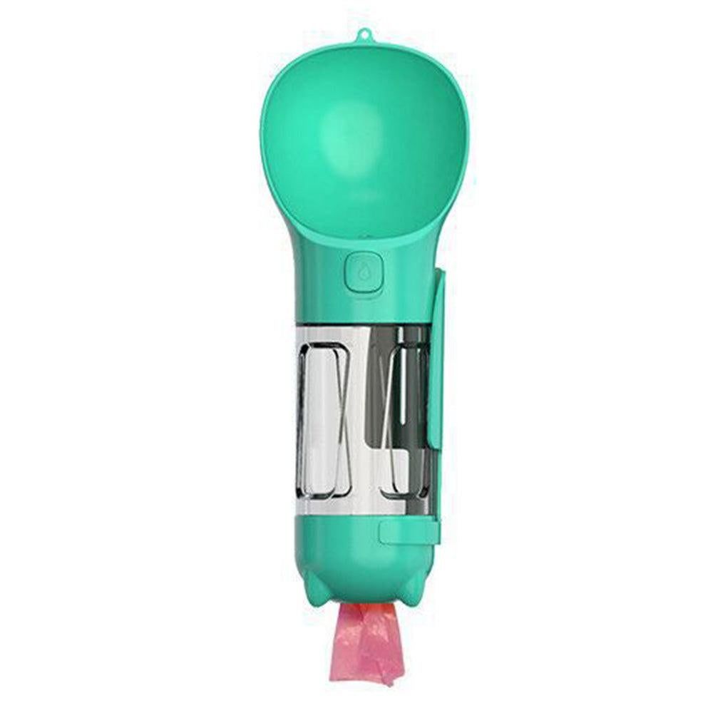 4 in 1 Pet Feeder Dog Cat Puppy Water Bottle Cup Travel Pooper Scooper Outdoor Blue 300ml - Image 5