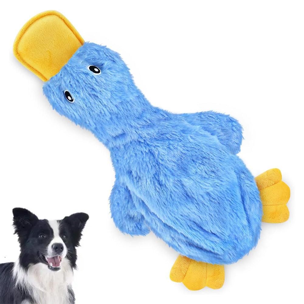 Interactive Plush Duck Dog Toy - Chew Toy for Small Dogs Blue - Image 1