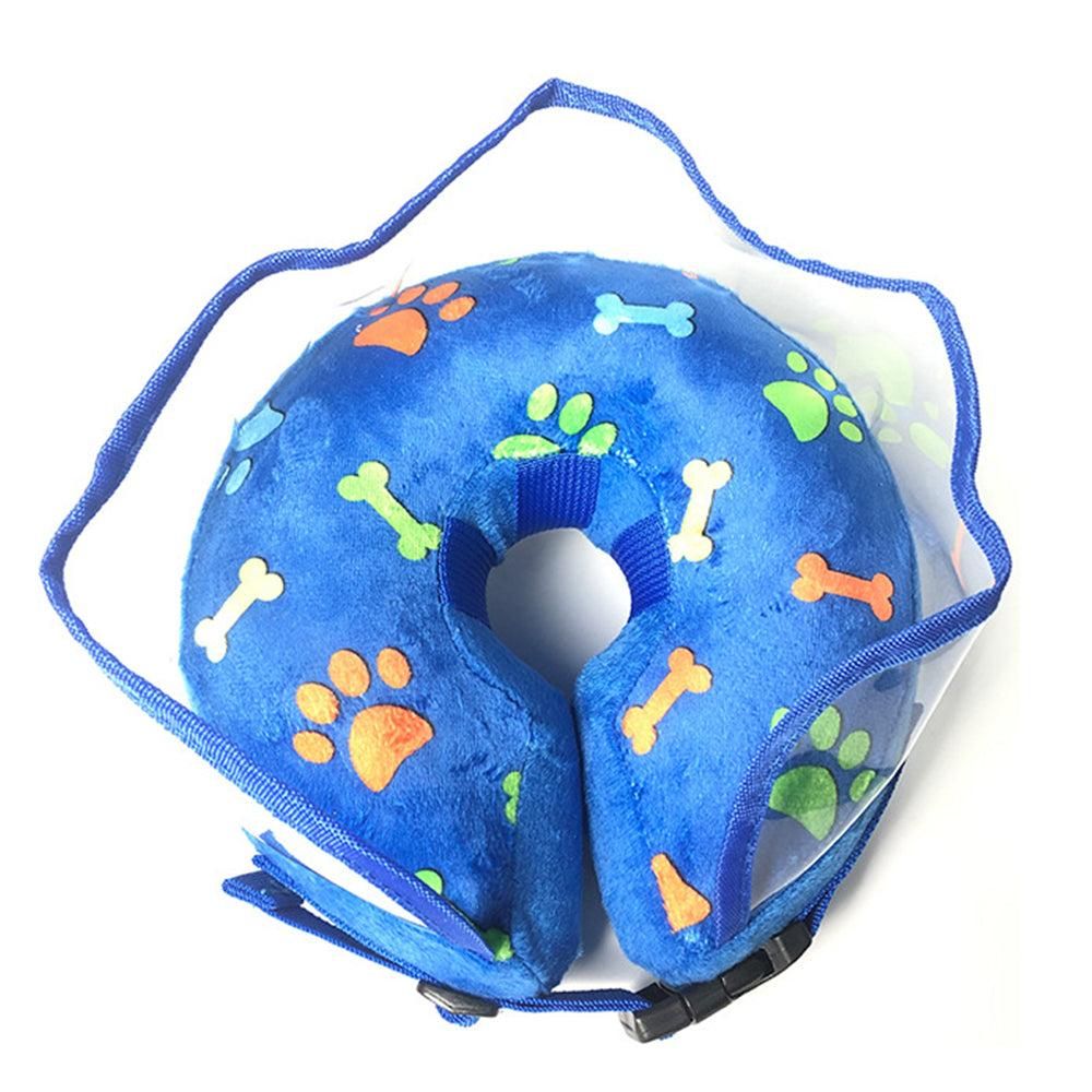 Soft Inflatable Pet Dog Cone Collar Anti Licking Scratching Blue - XL - Image 2
