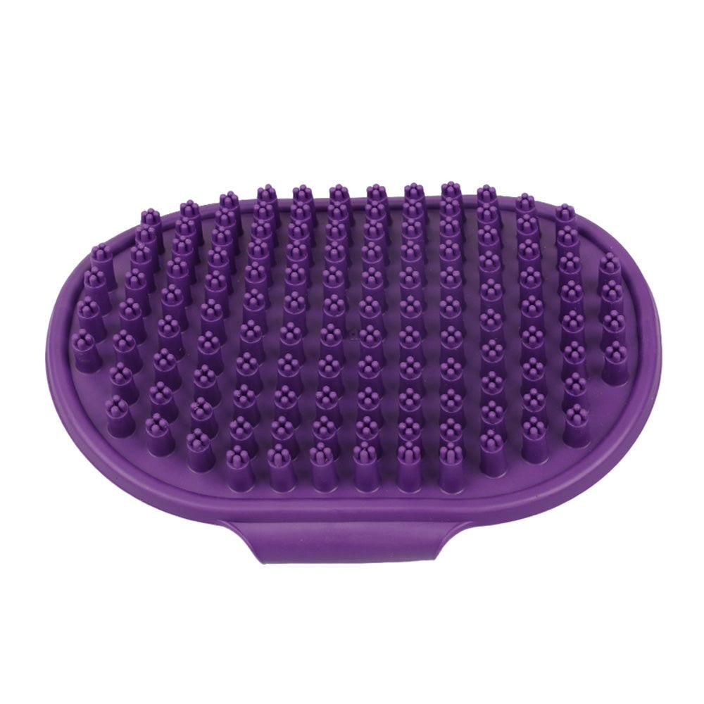 2PCS Pet Grooming Tools Double-Sided Brush for Shedding and Bathing for Short/Long Haired Dogs Cats Purple - Image 2