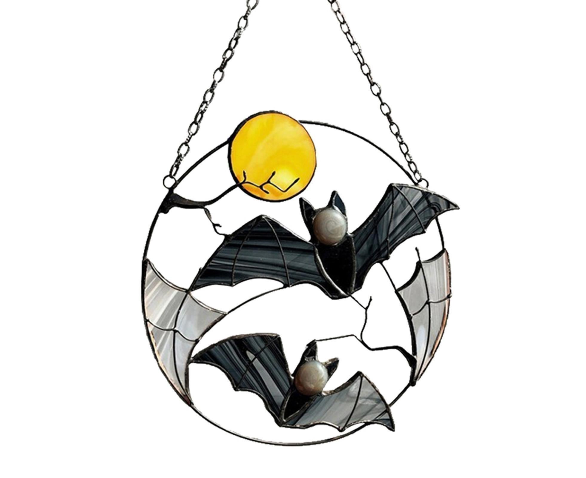 Wall Ornament Bat Shape Anti-deform Metal Window Hanging Decoration for Home- Bat* - Image 2