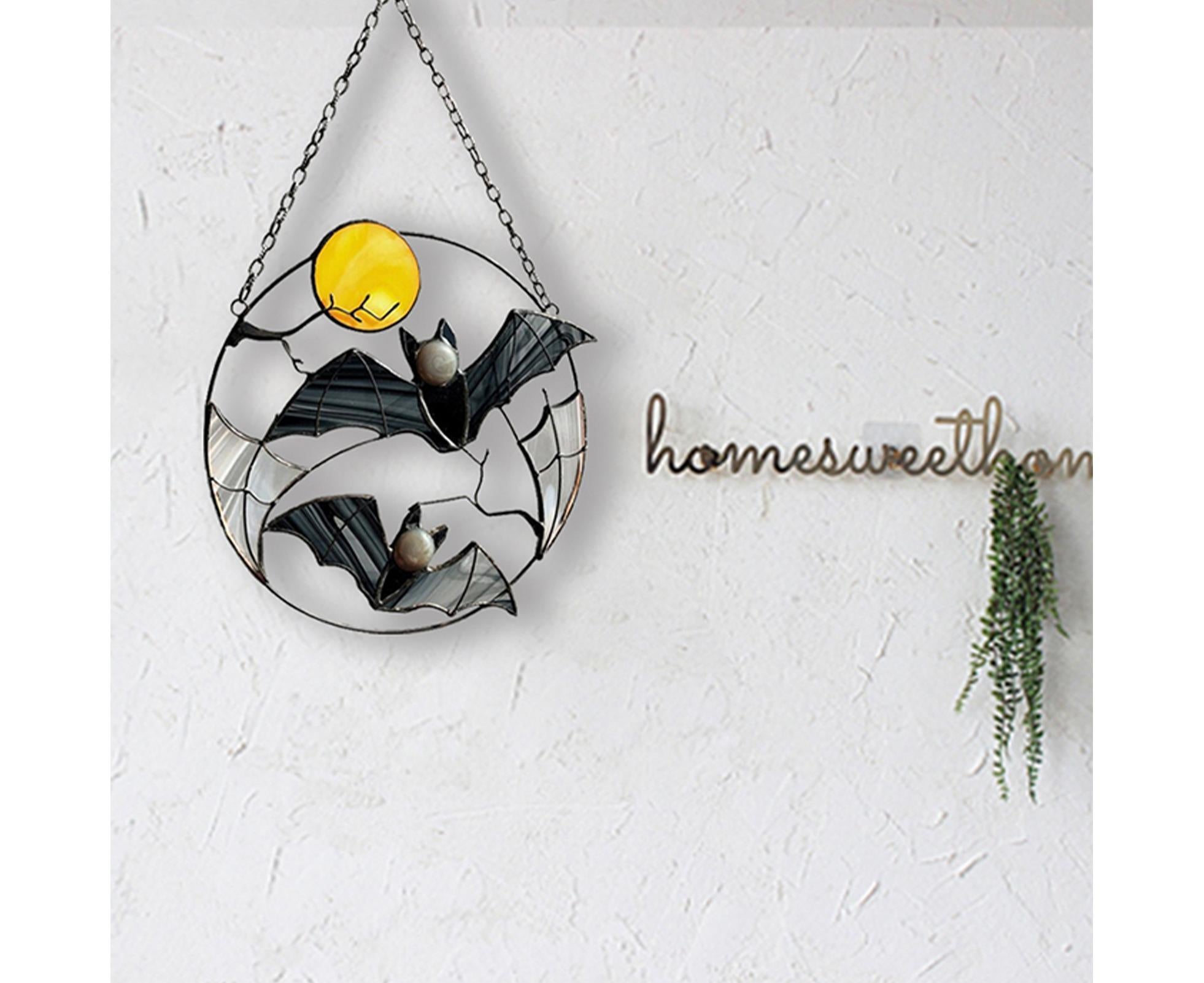 Wall Ornament Bat Shape Anti-deform Metal Window Hanging Decoration for Home- Bat* - Image 4