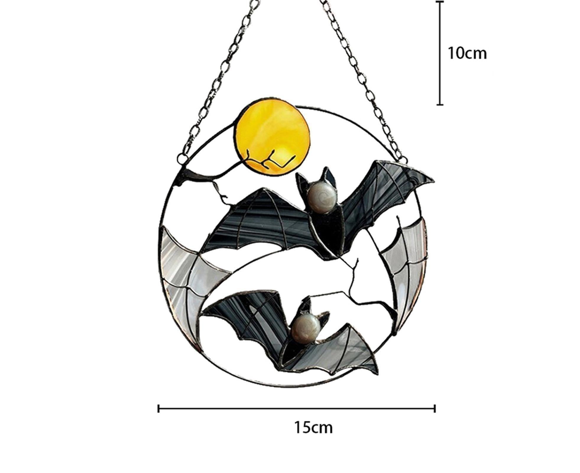 Wall Ornament Bat Shape Anti-deform Metal Window Hanging Decoration for Home- Bat* - Image 6