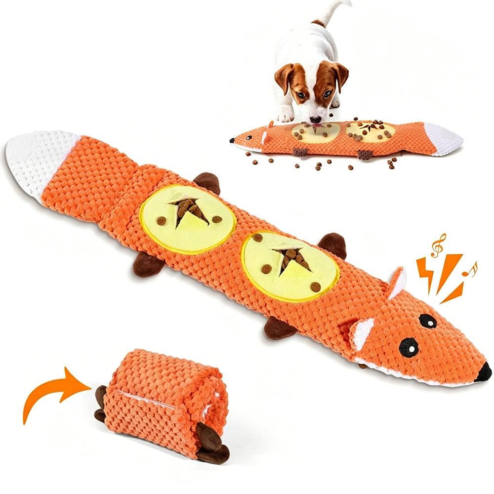Dog Toys for Aggressive Chewers Dog Toys with Squeaker for Boredom and Teething Orange - Image 3
