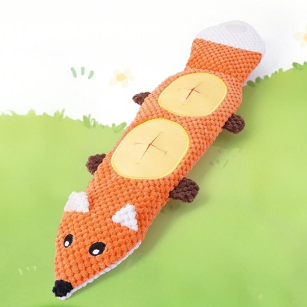 Dog Toys for Aggressive Chewers Dog Toys with Squeaker for Boredom and Teething Orange - Image 5
