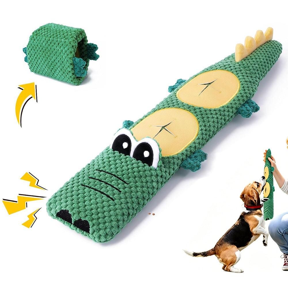 Dog Toys for Aggressive Chewers Dog Toys with Squeaker for Boredom and Teething Orange - Image 7