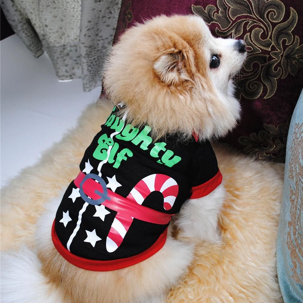 3Pcs Christmas Dog Cat T-Shirt Clothes Vest Puppy Pet Apparel Shirts - L - Image 4