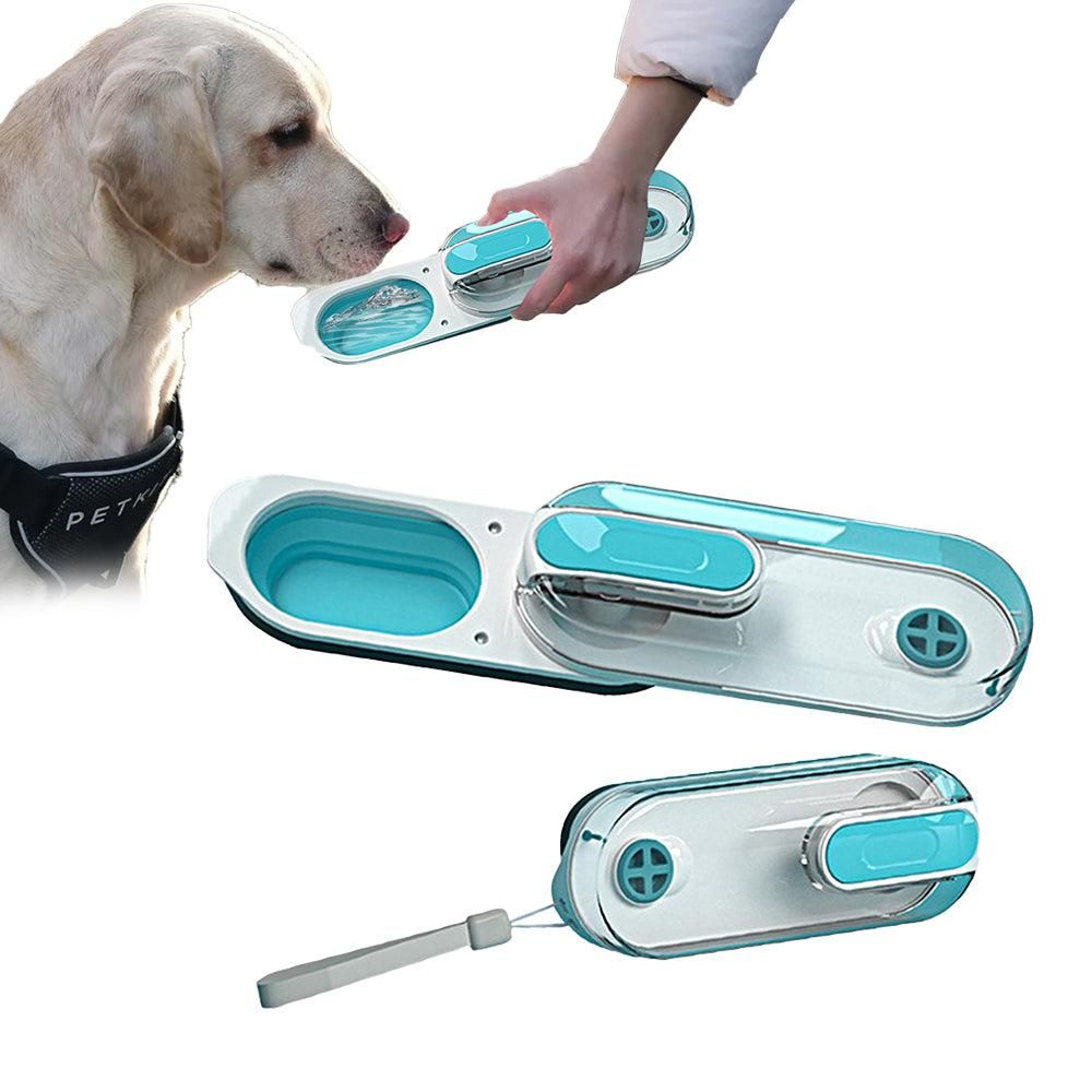 350ml Foldable Pet Dog Water Bottle Leak-proof Water Feeder for Travel Walking Hiking Grey - Image 7