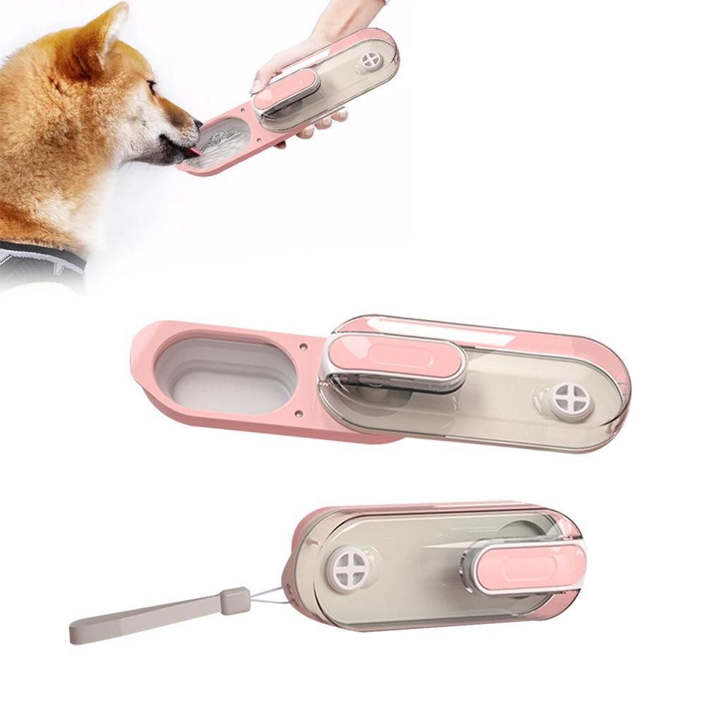 350ml Foldable Pet Dog Water Bottle Leak-proof Water Feeder for Travel Walking Hiking Grey - Image 8
