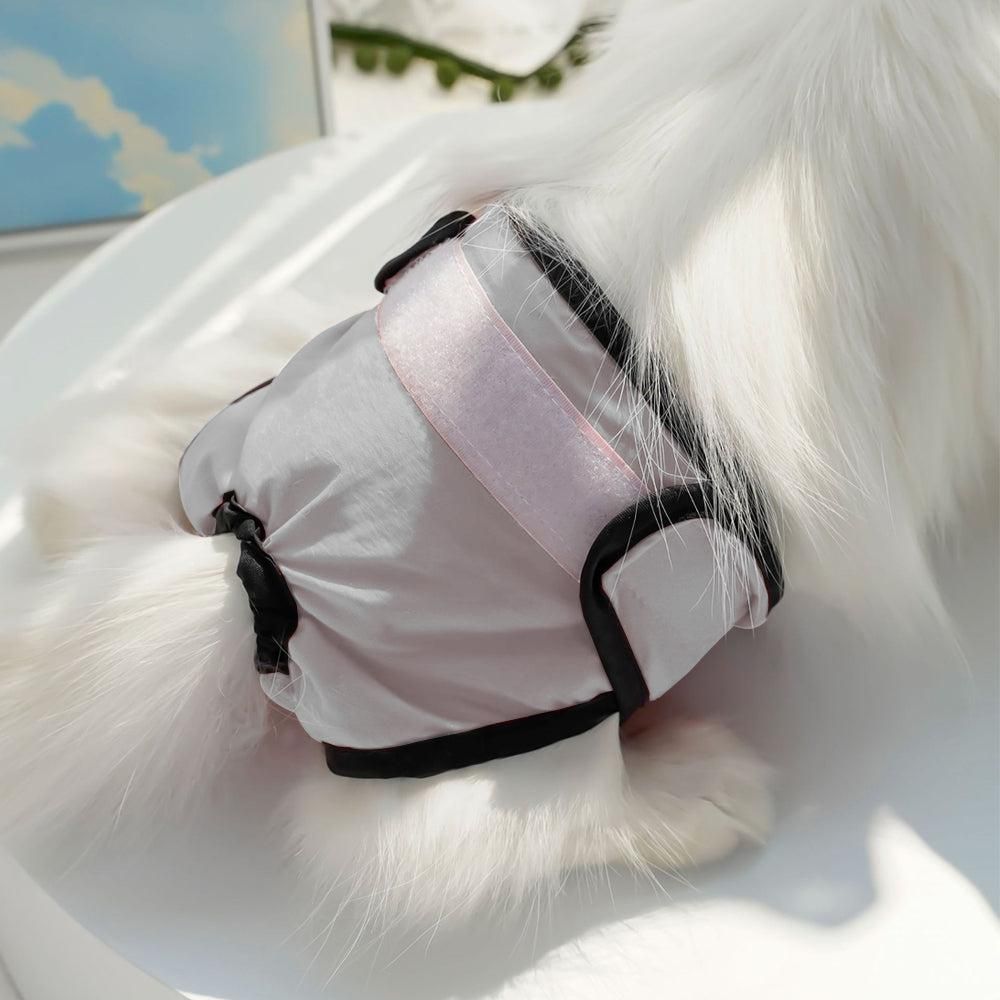 Washable Female Pet Nappy Diaper Dog Cat Physiological Pants Gray - XL - Image 5