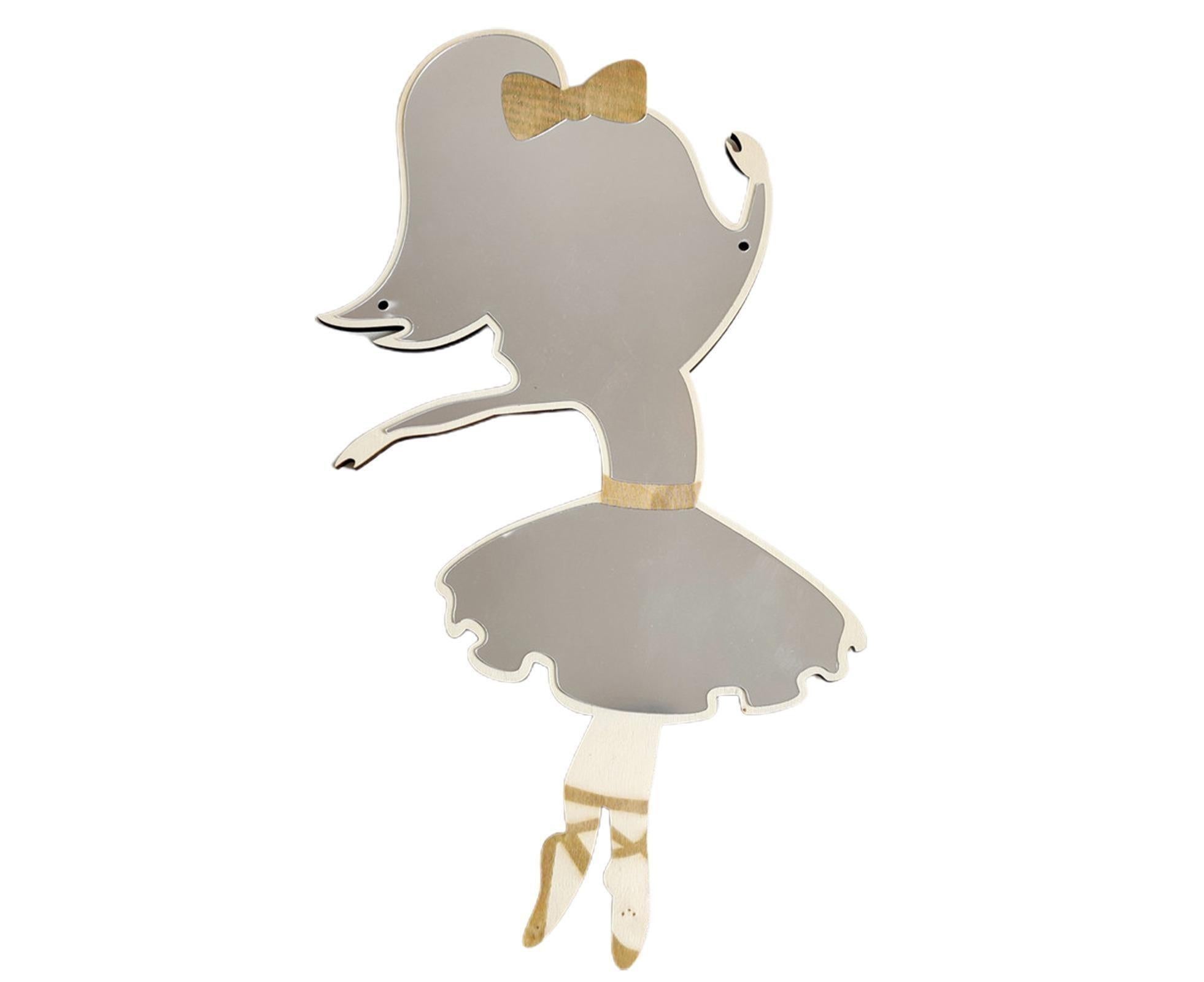 Ballet Girl Wall Mirror-Natural - Image 2