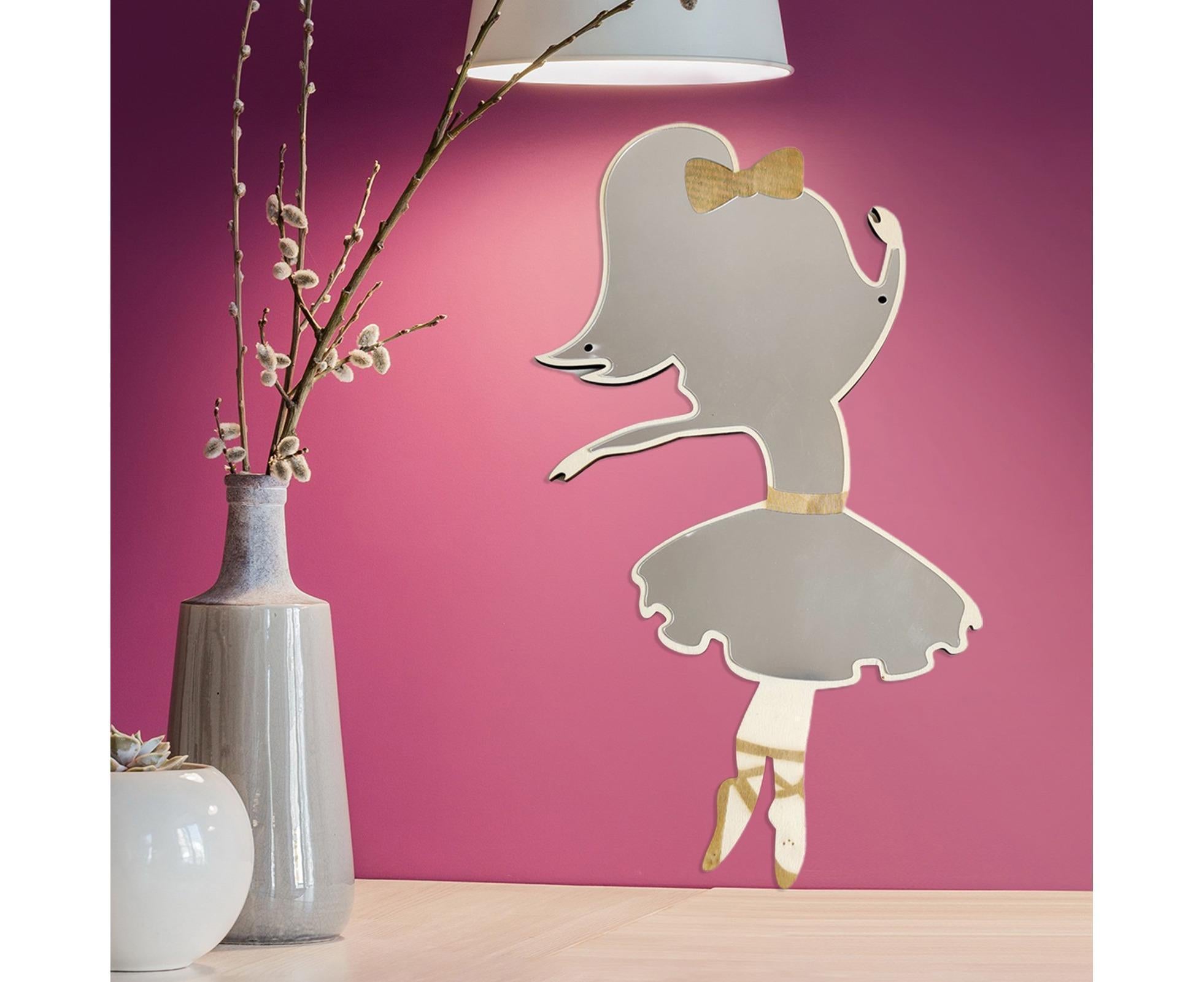 Ballet Girl Wall Mirror-Natural - Image 4