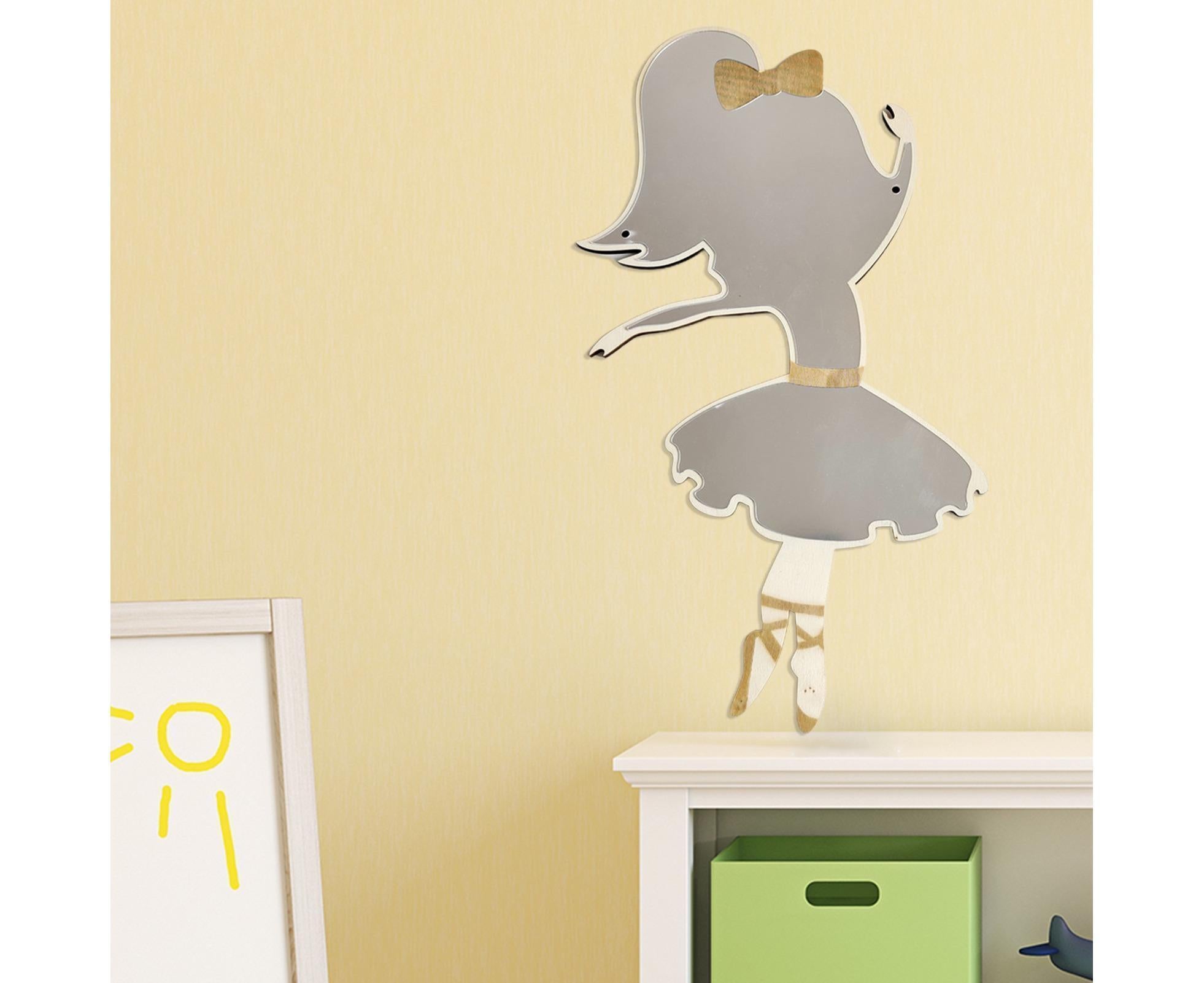 Ballet Girl Wall Mirror-Natural - Image 5