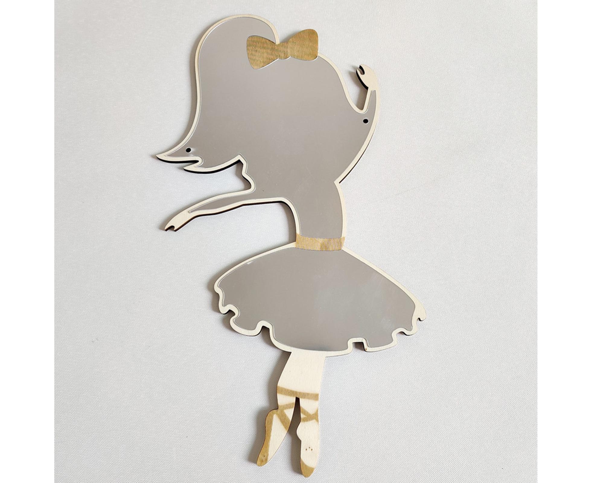 Ballet Girl Wall Mirror-Natural - Image 7
