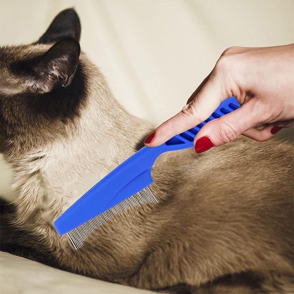 5 Pcs Set Flea Lice Comb for Pets Stainless Steel Dog Cat Dematting Grooming Combs - Image 3