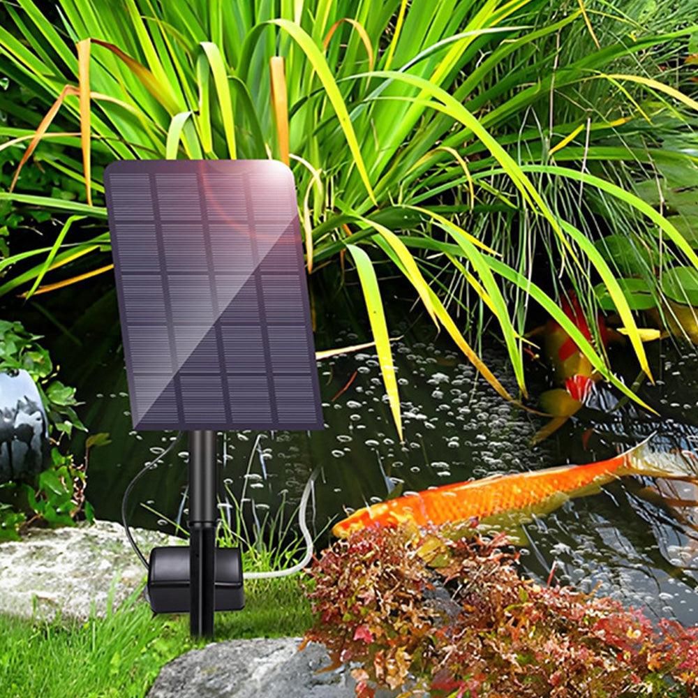 Solar Oxygenator Aquarium Oxygen Aerator Air Pump Fishing Aerator with Pipe for Garden Fish Tank Outdoor Pool Pond - Image 5