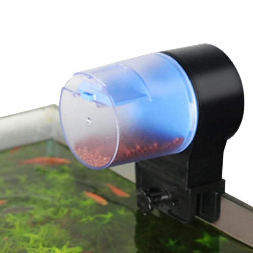 Automatic Fish Feeder Battery Powered Food Dispenser with Timer for Fish Tank Small Aquarium - Image 1