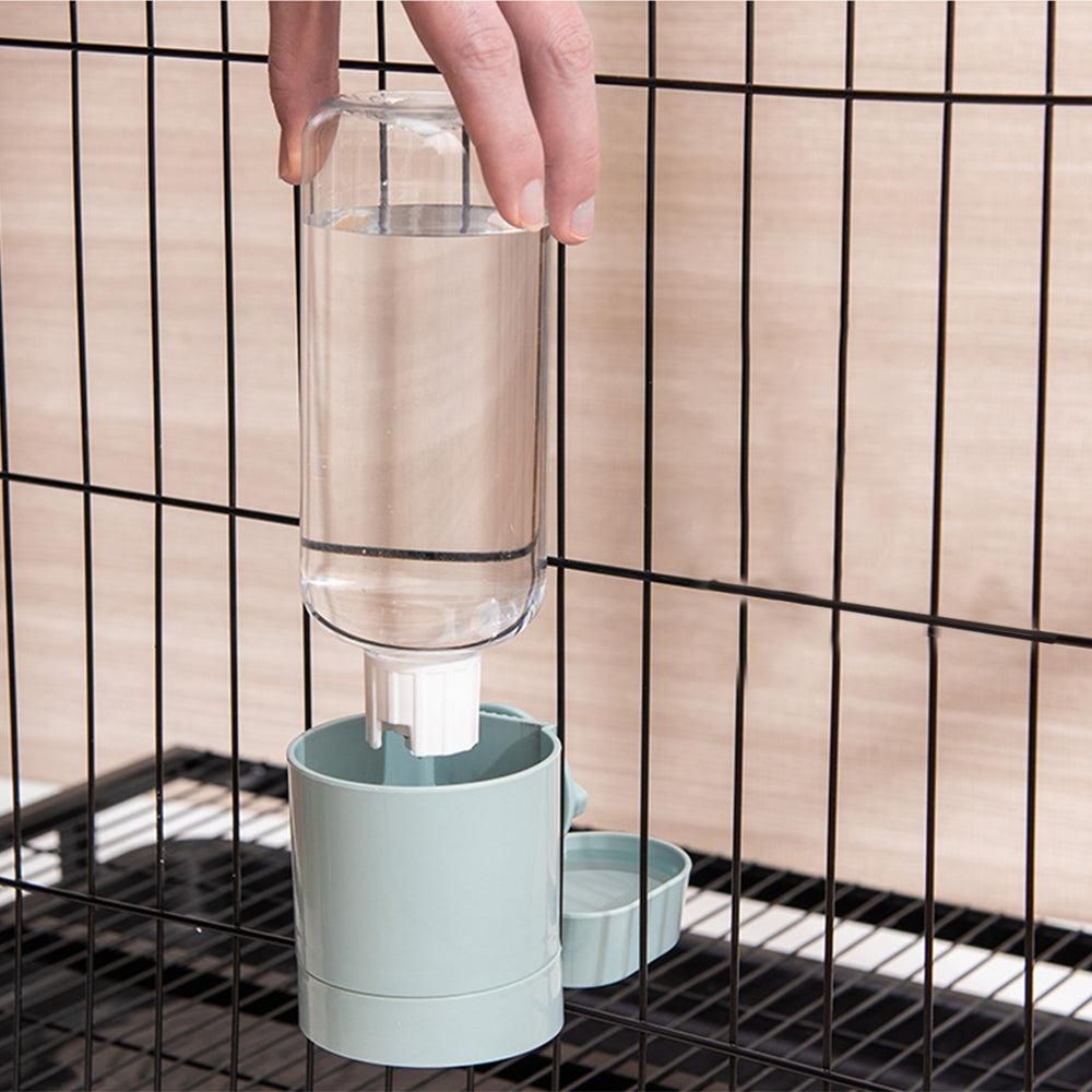Automatic Food Water Dispenser Set Pet Feeder Bowl Set for Cage Light Blue - Image 7