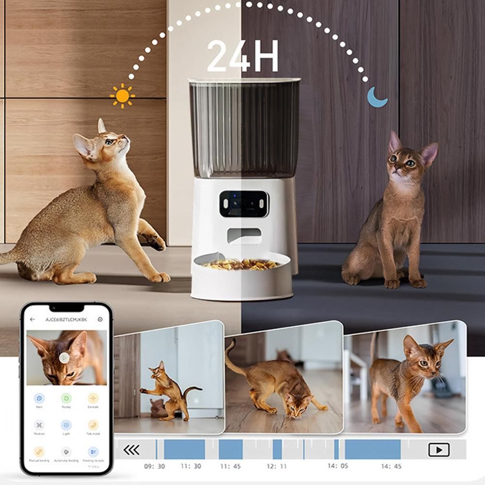 5L Smart Pet Feeder with Camera & Dual-Band WiFi - Automatic Dispenser - Image 7