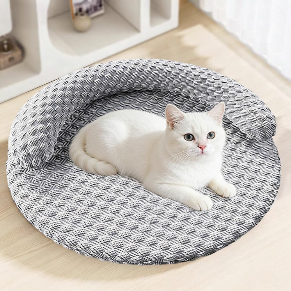 Washable Cooling Pet Bed with Removable Cover for Dogs & Cats - Dark Gray - L - Image 7