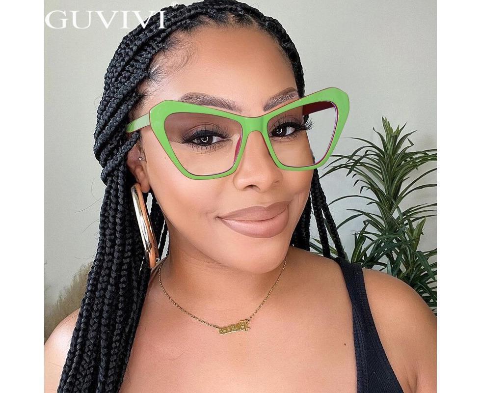 Fashion Cat Eye Square Anti-blue Light Glasses Women Men Candy Colors Glasses Frame Female Luxury Brand Designer Eyewear Unisex - Image 3
