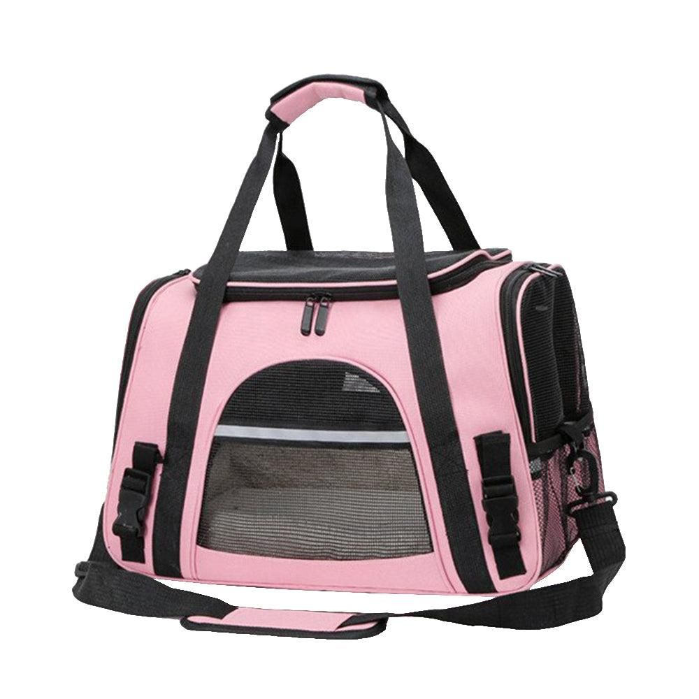 Cat Pet Carrier Travel Carrier Pet Bag for Small Medium Cats Pink - Image 3