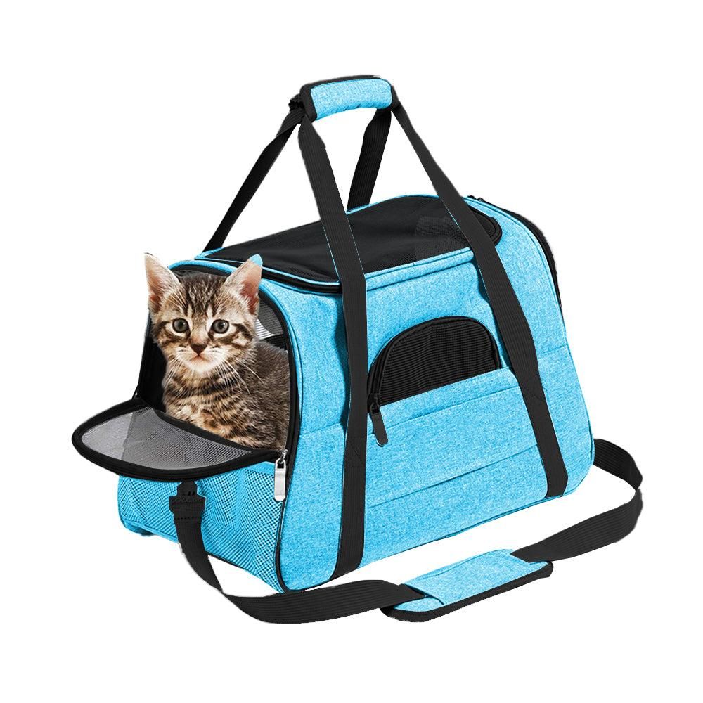 Cat Pet Carrier Travel Carrier Pet Bag for Small Medium Cats Pink - Image 5