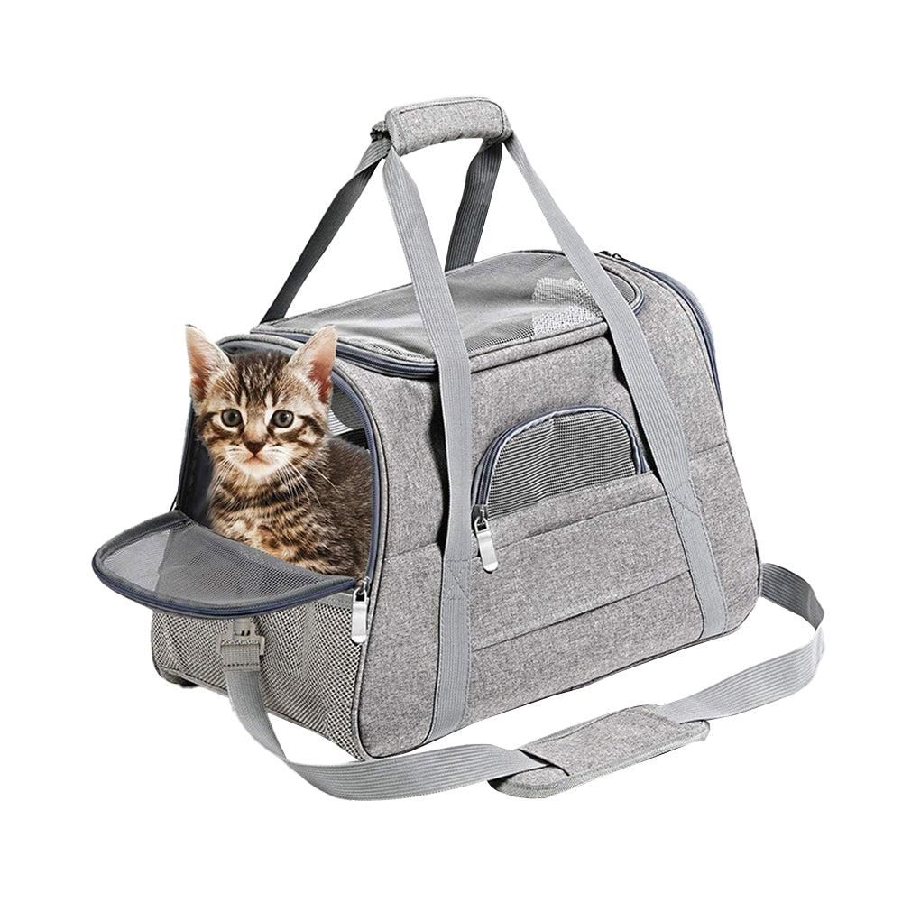 Cat Pet Carrier Travel Carrier Pet Bag for Small Medium Cats Pink - Image 6