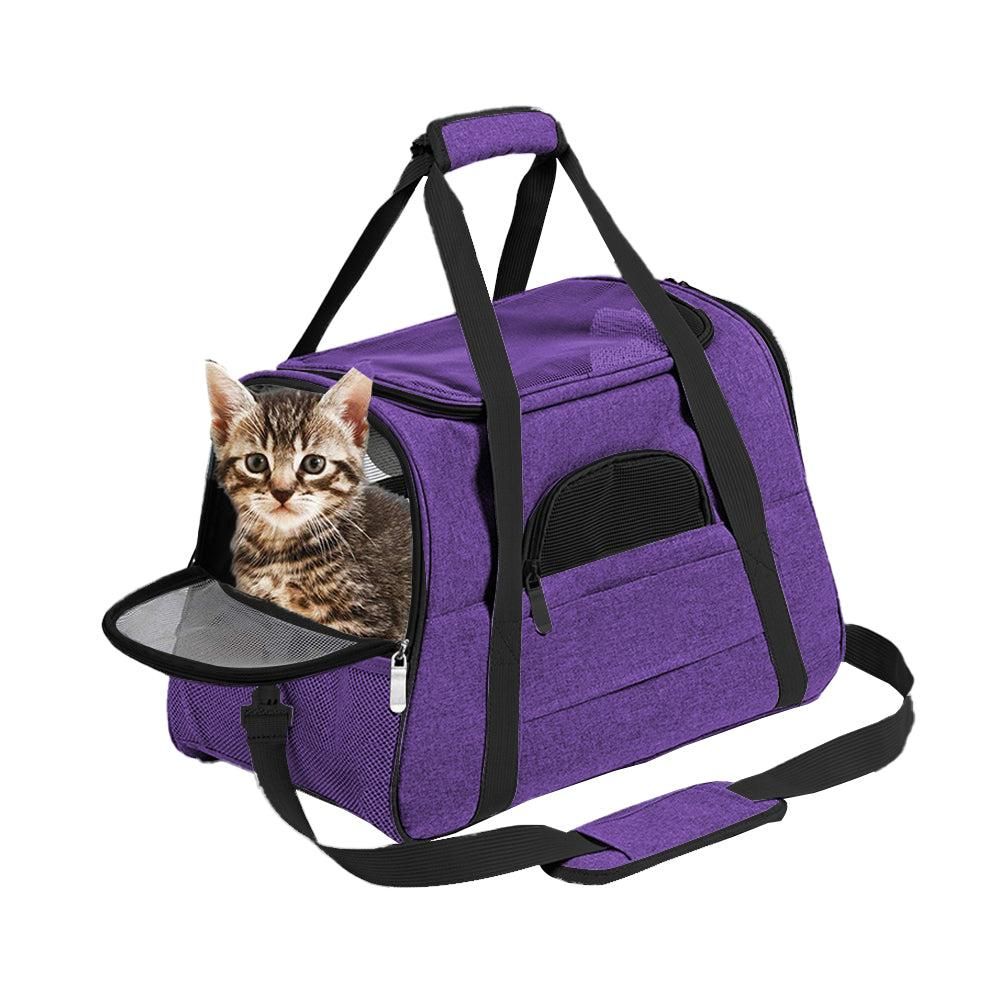 Cat Pet Carrier Travel Carrier Pet Bag for Small Medium Cats Pink - Image 8