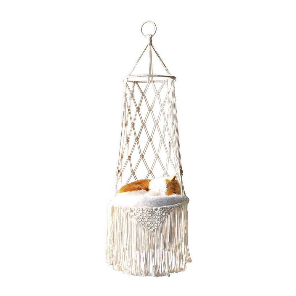 Pet Hammock Hanging Cat Bed Aerial Kitten Bed Sunny Window Seat Nest - L - Image 3