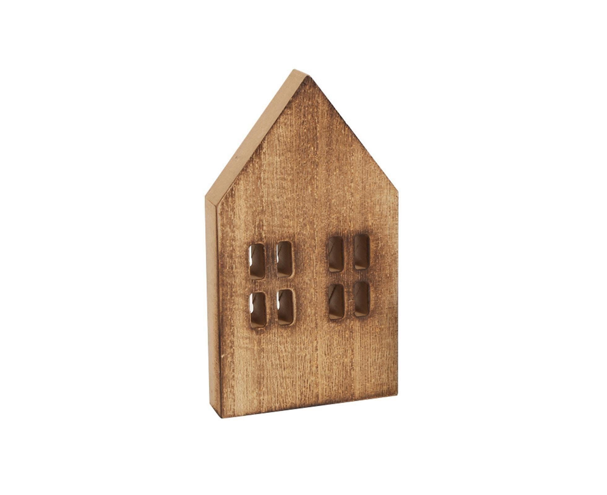 Miniature Wooden House-Brown L - Image 1