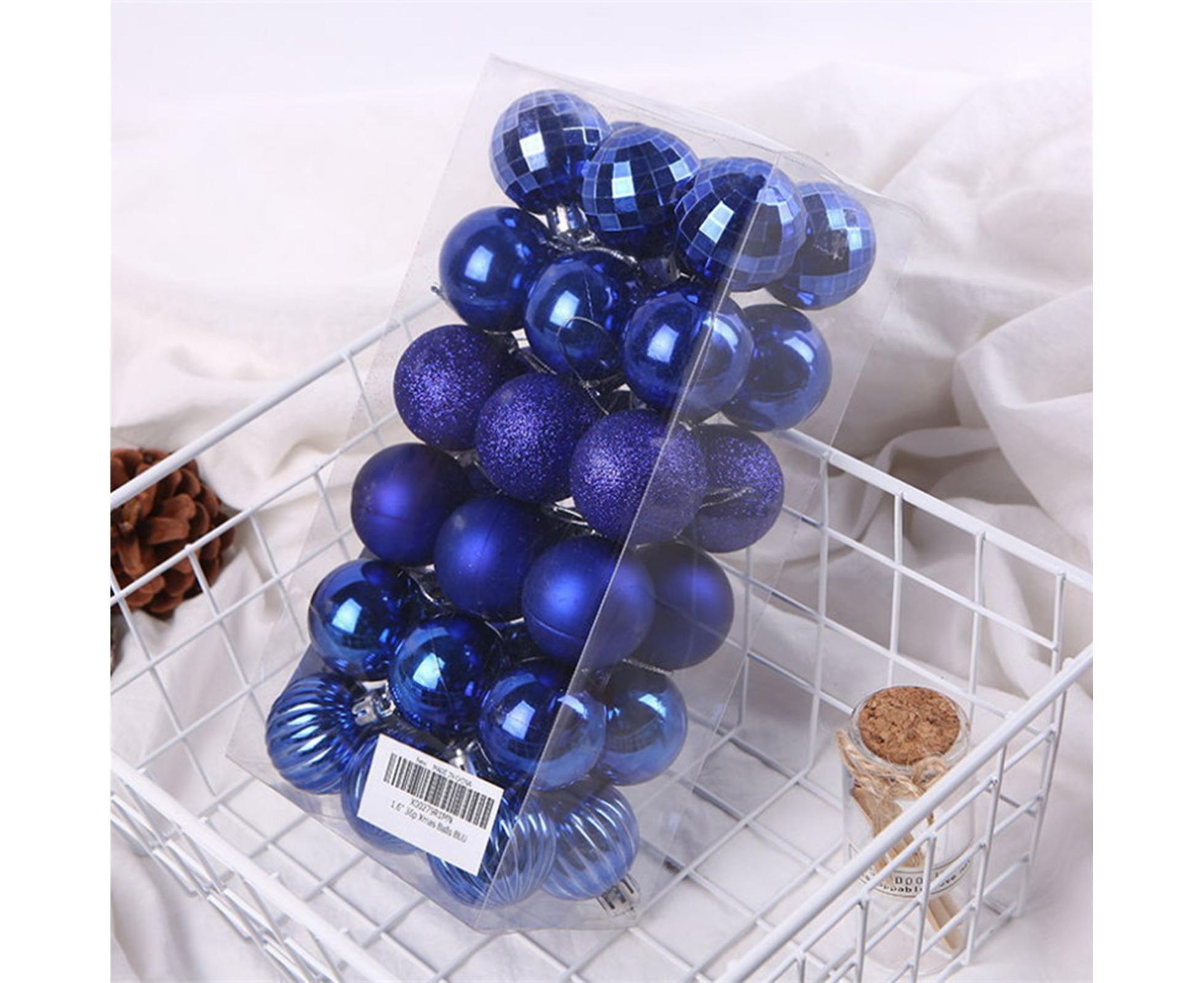 36Pcs Christmas Tree Balls Festival Home Party Mall Xmas Hanging Decor Ornament-White - Image 7