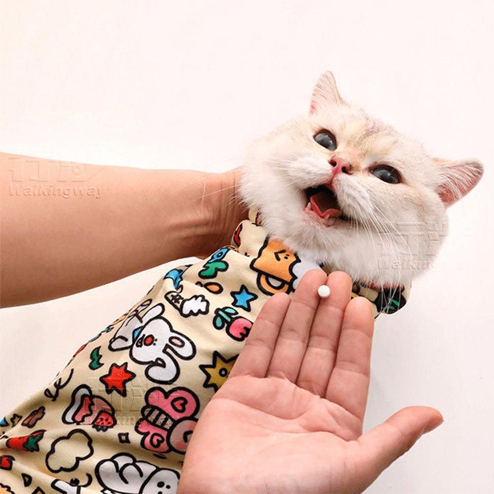 Anti-Escape Cat Grooming Wrap Mat Anti-Scratch Calming Wrap for Pet Nail Clipping Multifunctional Pet Mat - M - Image 4