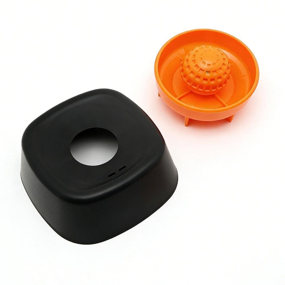 Slow Feeder Dog Bowl with Rolling Ball for Treats Snacks Training Black - Image 4