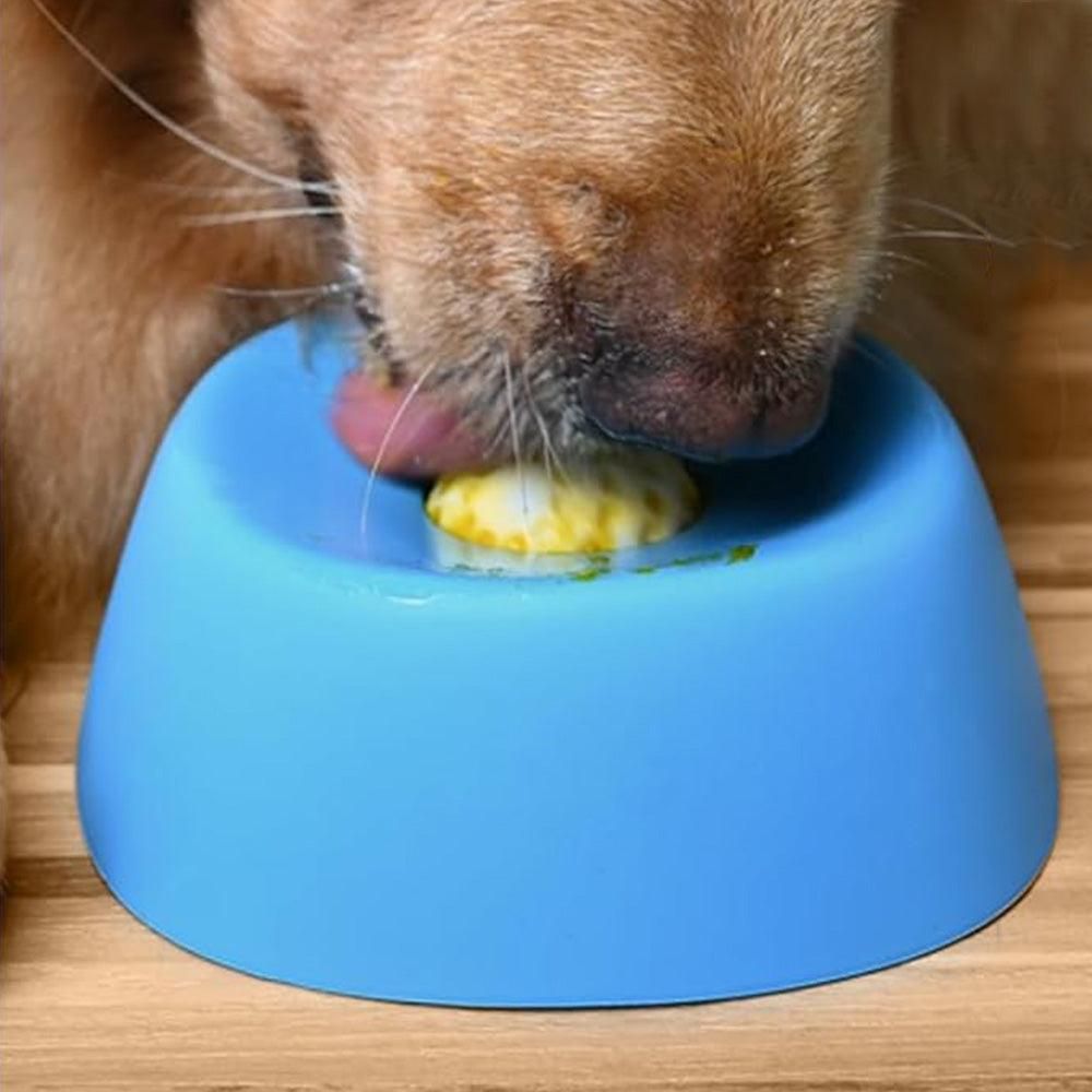 Slow Feeder Dog Bowl with Rolling Ball for Treats Snacks Training Black - Image 6