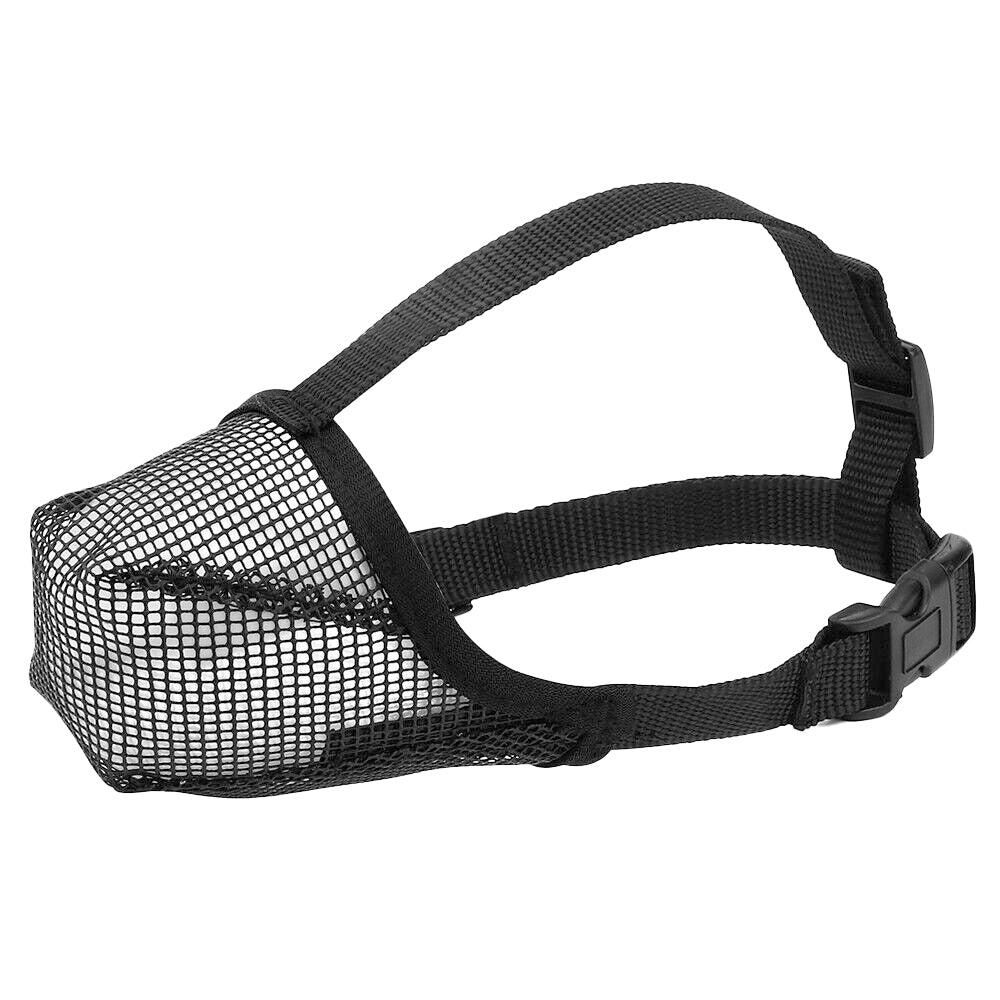 Soft Mesh Covered Dog Muzzle with Adjustable Straps Anti-Biting Breathable Pet Muzzle XL - Image 4