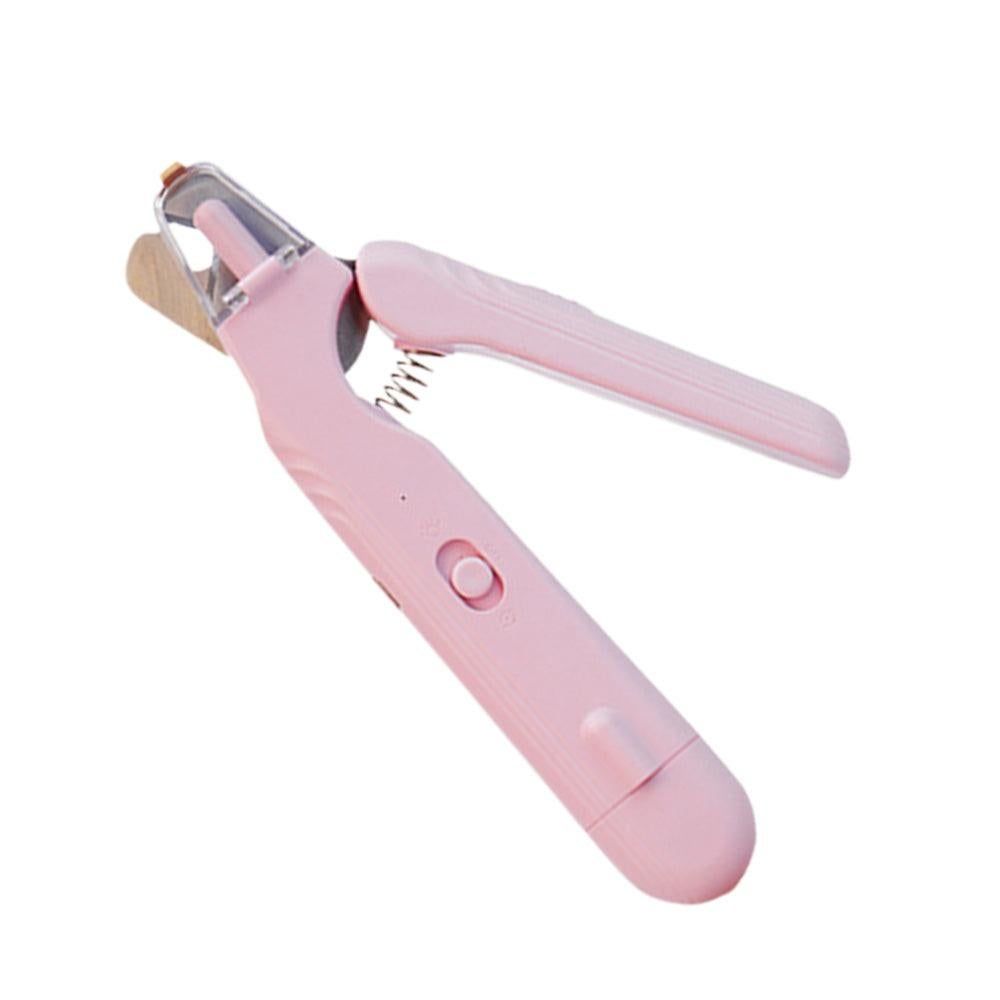 2-in-1 Pet Nail Grinder with LED Lights USB Rechargeable Dog Nail Clippers Cats Claw Trimmer Pink - Image 6