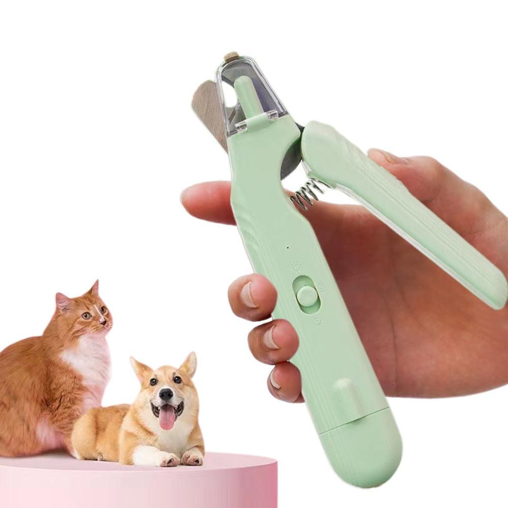 2-in-1 Pet Nail Grinder with LED Lights USB Rechargeable Dog Nail Clippers Cats Claw Trimmer Pink - Image 7