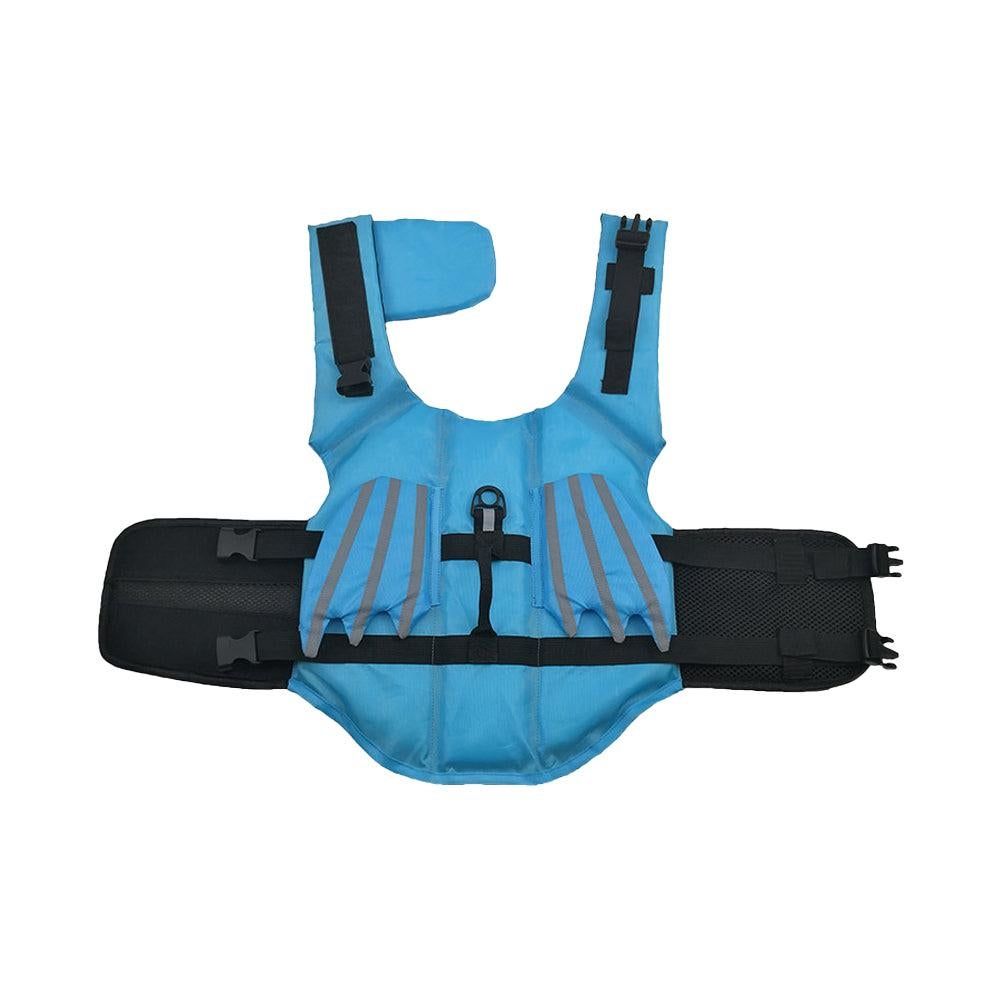 Dog Life Jacket Wings Pet Life Vest Adjustable Dog Flotation Swim Vest Blue - 2XL - Image 6