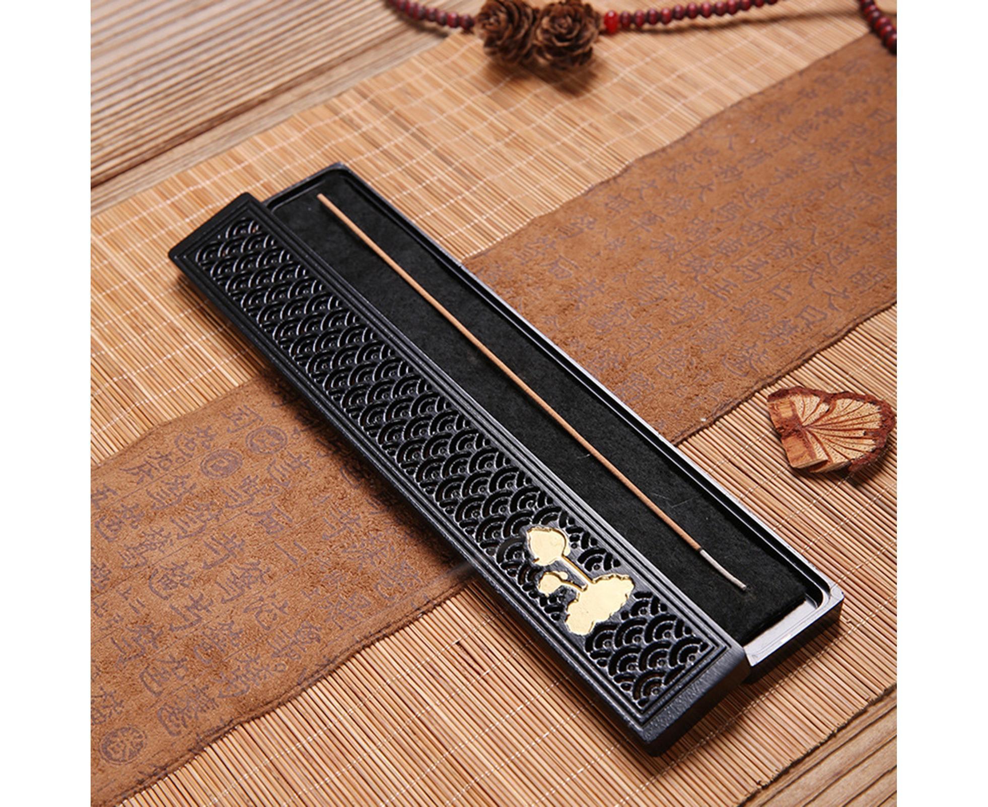 Incense Stick Holder-Black Little Flower - Image 3