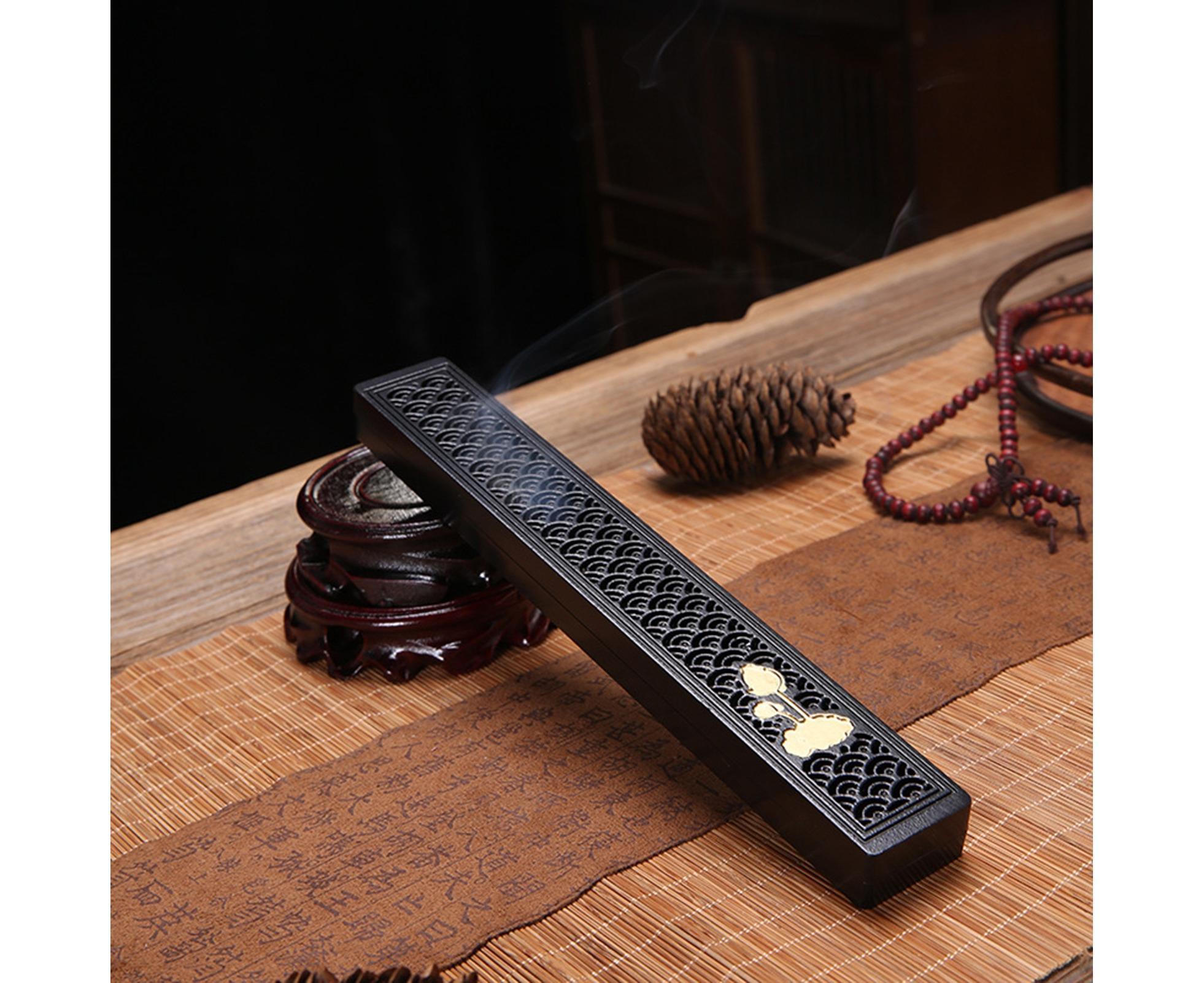 Incense Stick Holder-Black Little Flower - Image 4