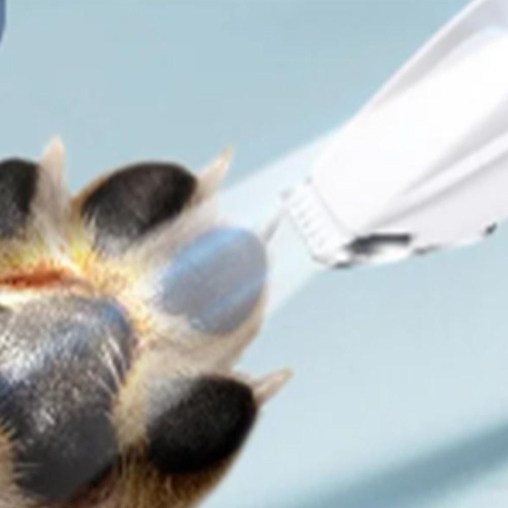 Dog Paw Trimmer with LED Light Rechargeable Pet Hair Clippers for Small Dogs Cats White - Image 3