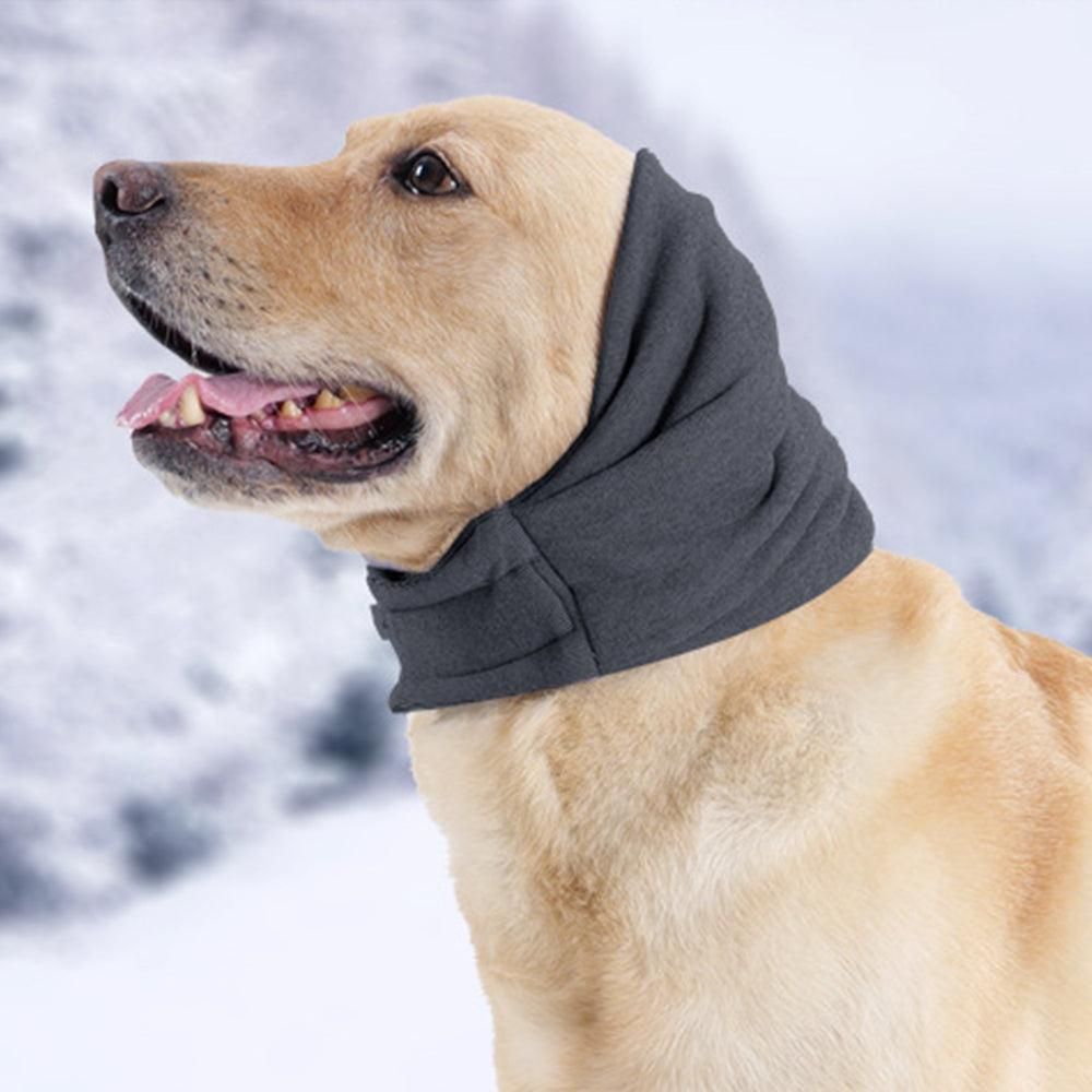 Dog Calming Ear Wraps Ear Protection Cover Pet Dog Head Muff Dark Gray - M - Image 6