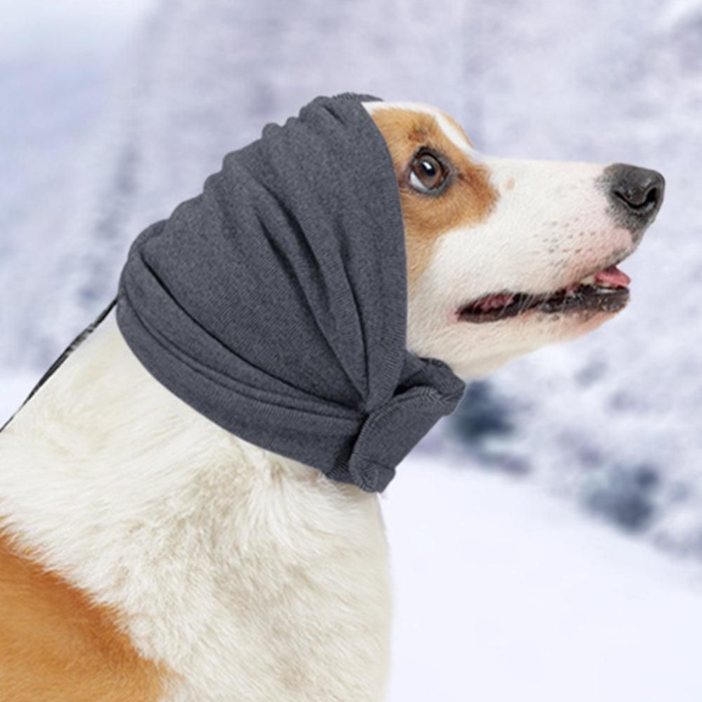 Dog Calming Ear Wraps Ear Protection Cover Pet Dog Head Muff Dark Gray - M - Image 7