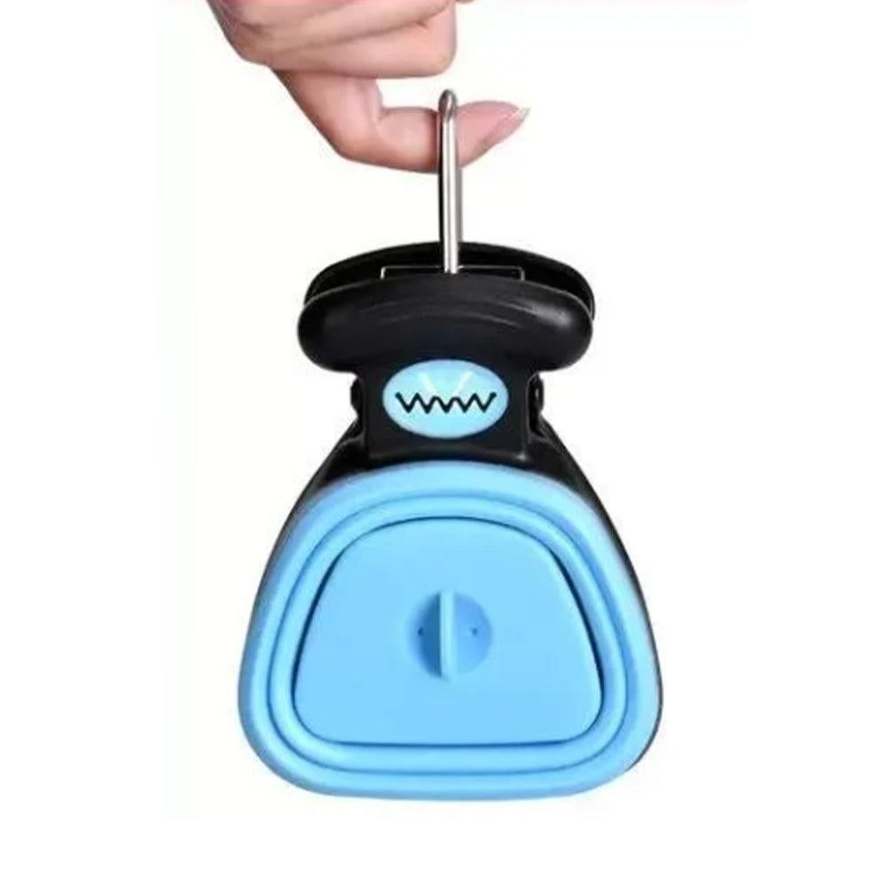Handheld Foldable Pet Pooper Scooper - Easy Poop Pickup and Cleaner Blue - Image 6