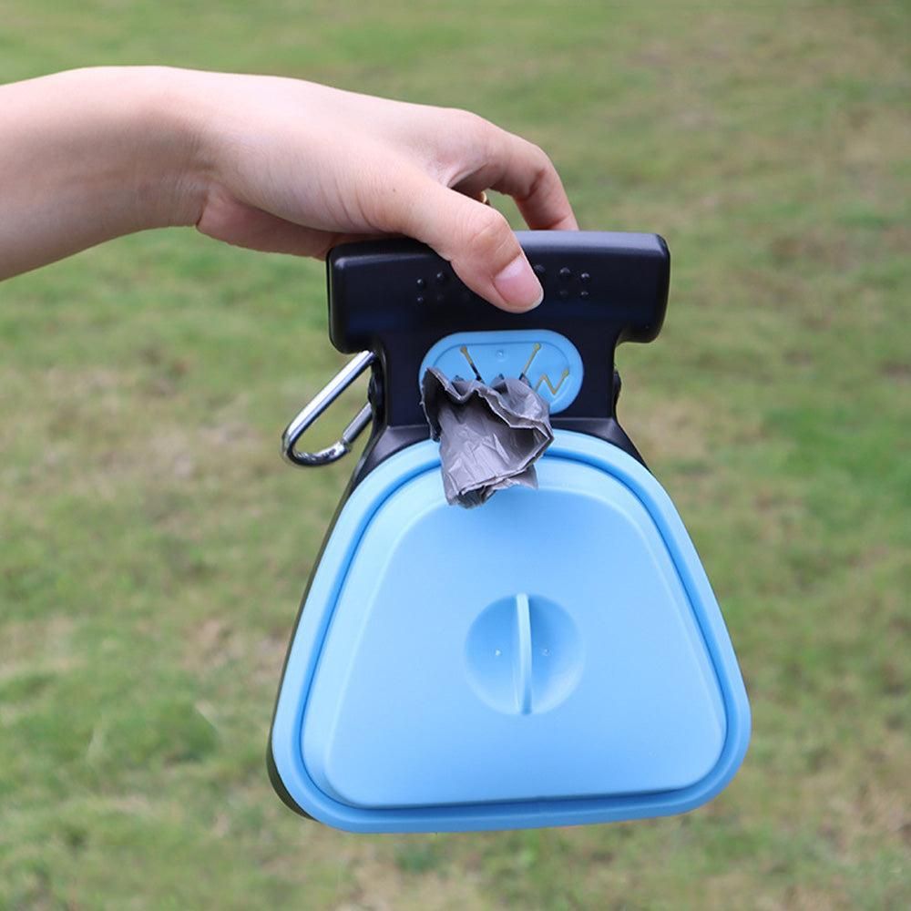 Handheld Foldable Pet Pooper Scooper - Easy Poop Pickup and Cleaner Blue - Image 7