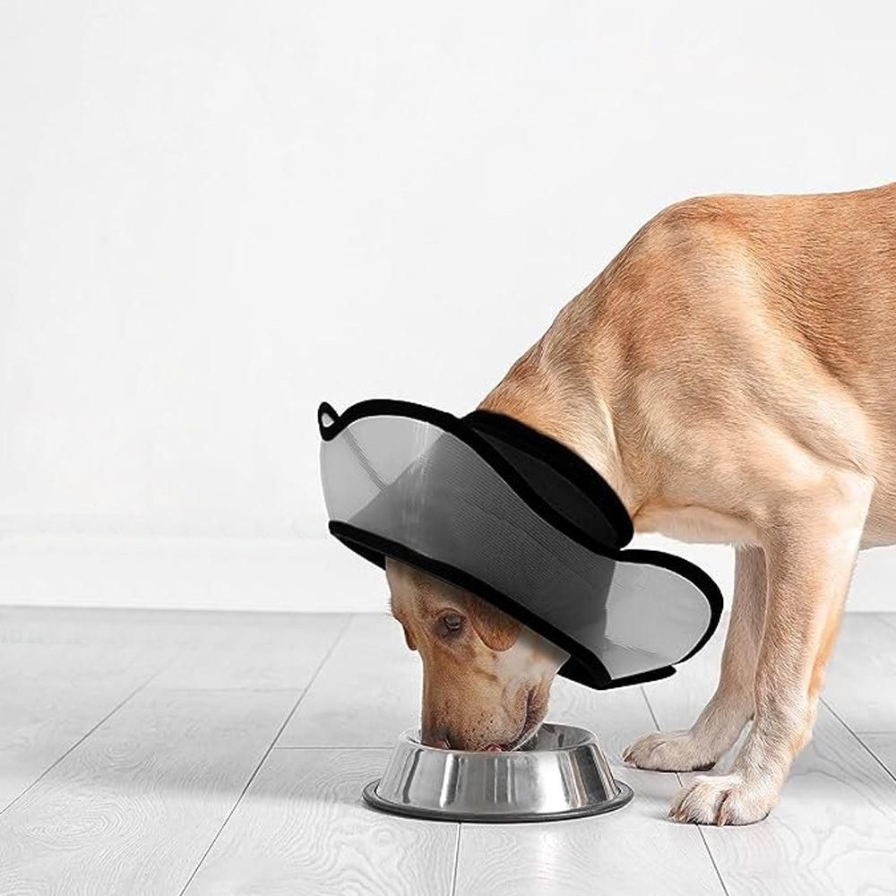 Pet Dog Cone Collar Soft Neck Collar Adjustable Pet Elizabethan Collar Black - S - Image 4